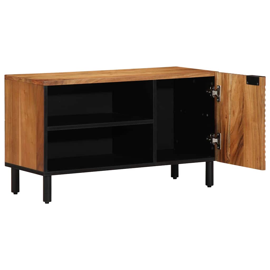 vidaXL Szafka pod telewizor brązowy 80 x 33 x 46 cm Drewno z mango