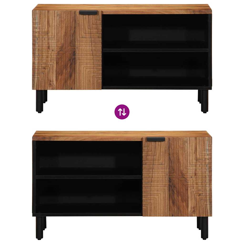 vidaXL Szafka pod telewizor brązowy 80 x 33 x 46 cm Drewno z mango