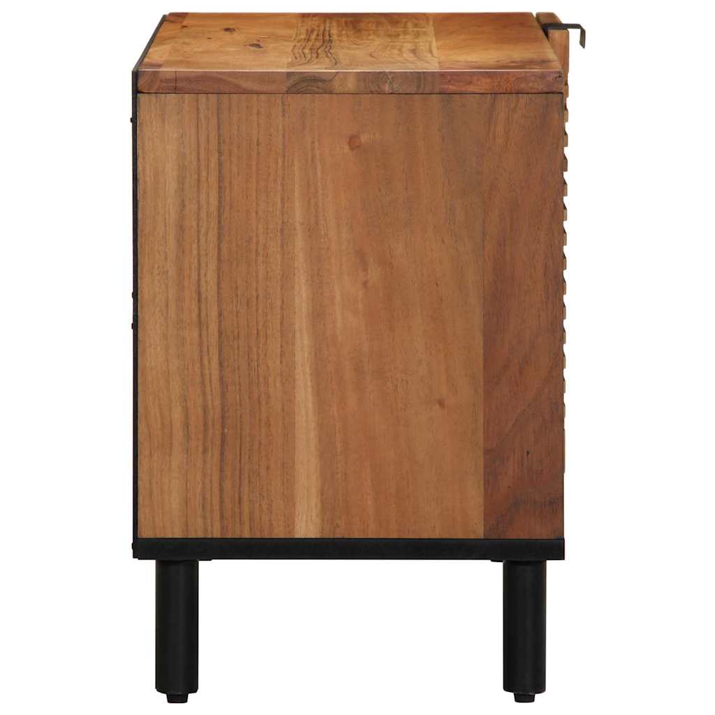 vidaXL Szafka pod telewizor brązowy 80 x 33 x 46 cm Drewno z mango