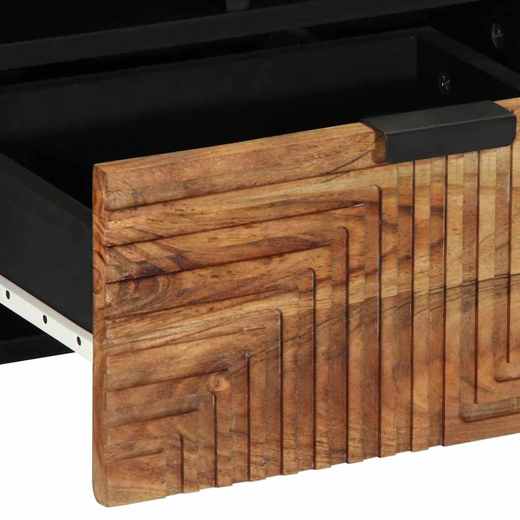 vidaXL Szafka pod telewizor brązowy 100 x 33 x 46 cm Drewno z mango