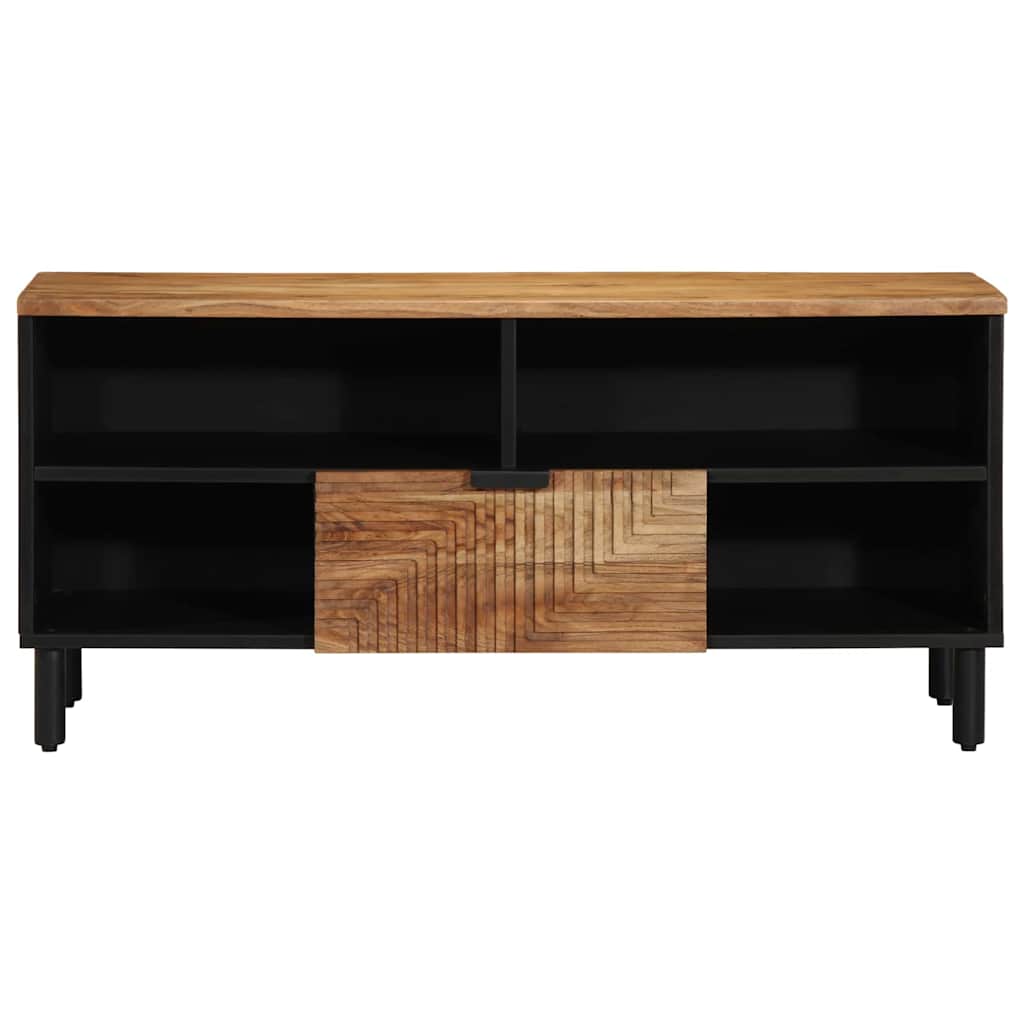 vidaXL Szafka pod telewizor brązowy 100 x 33 x 46 cm Drewno z mango