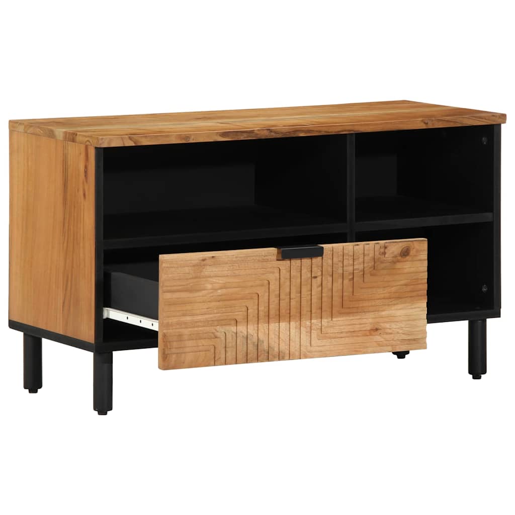 vidaXL Szafka pod telewizor brązowy 80 x 33 x 46 cm Drewno z mango