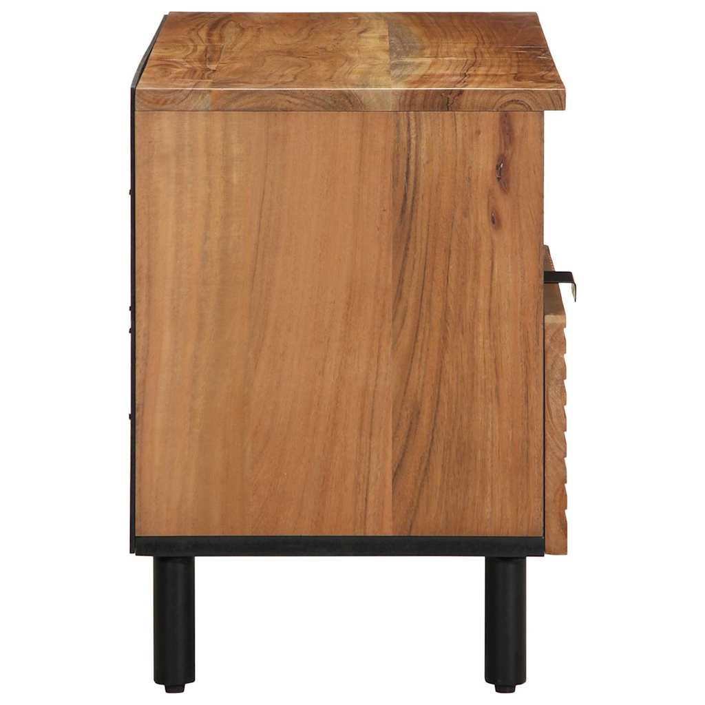 vidaXL Szafka pod telewizor brązowy 80 x 33 x 46 cm Drewno z mango