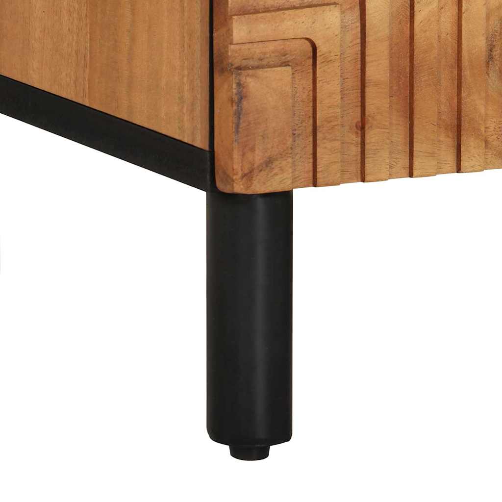 vidaXL Szafka pod telewizor brązowy 100 x 33,5 x 46 cm Drewno z mango
