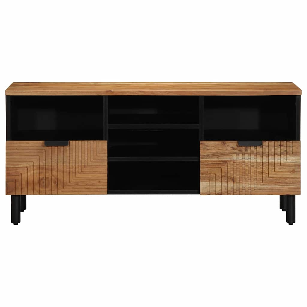 vidaXL Szafka pod telewizor brązowy 100 x 33,5 x 46 cm Drewno z mango