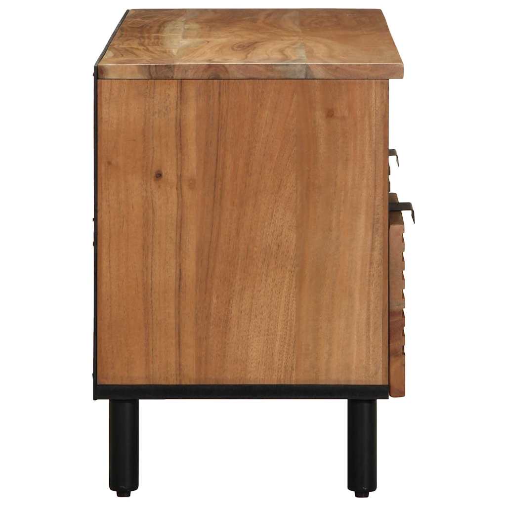 vidaXL Szafka pod telewizor brązowy 100 x 33,5 x 46 cm Drewno z mango