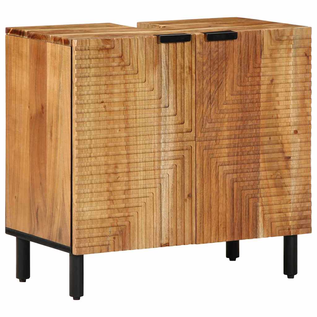vidaXL Szafka pod umywalkę brązowy 62 x 33 x 58 cm Drewno z mango