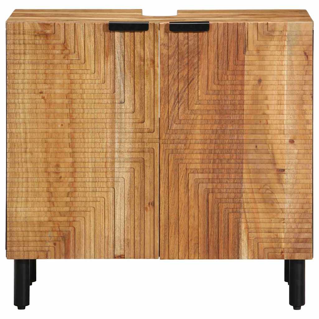 vidaXL Szafka pod umywalkę brązowy 62 x 33 x 58 cm Drewno z mango