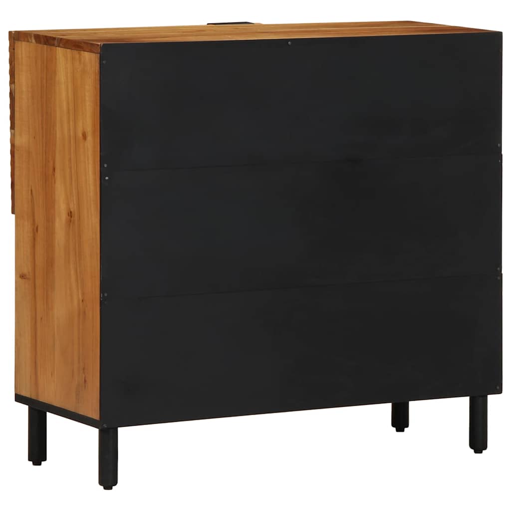 vidaXL Bufet z półką z drzwiami brązowy 80 x 33 x 75 cm Drewno z mango