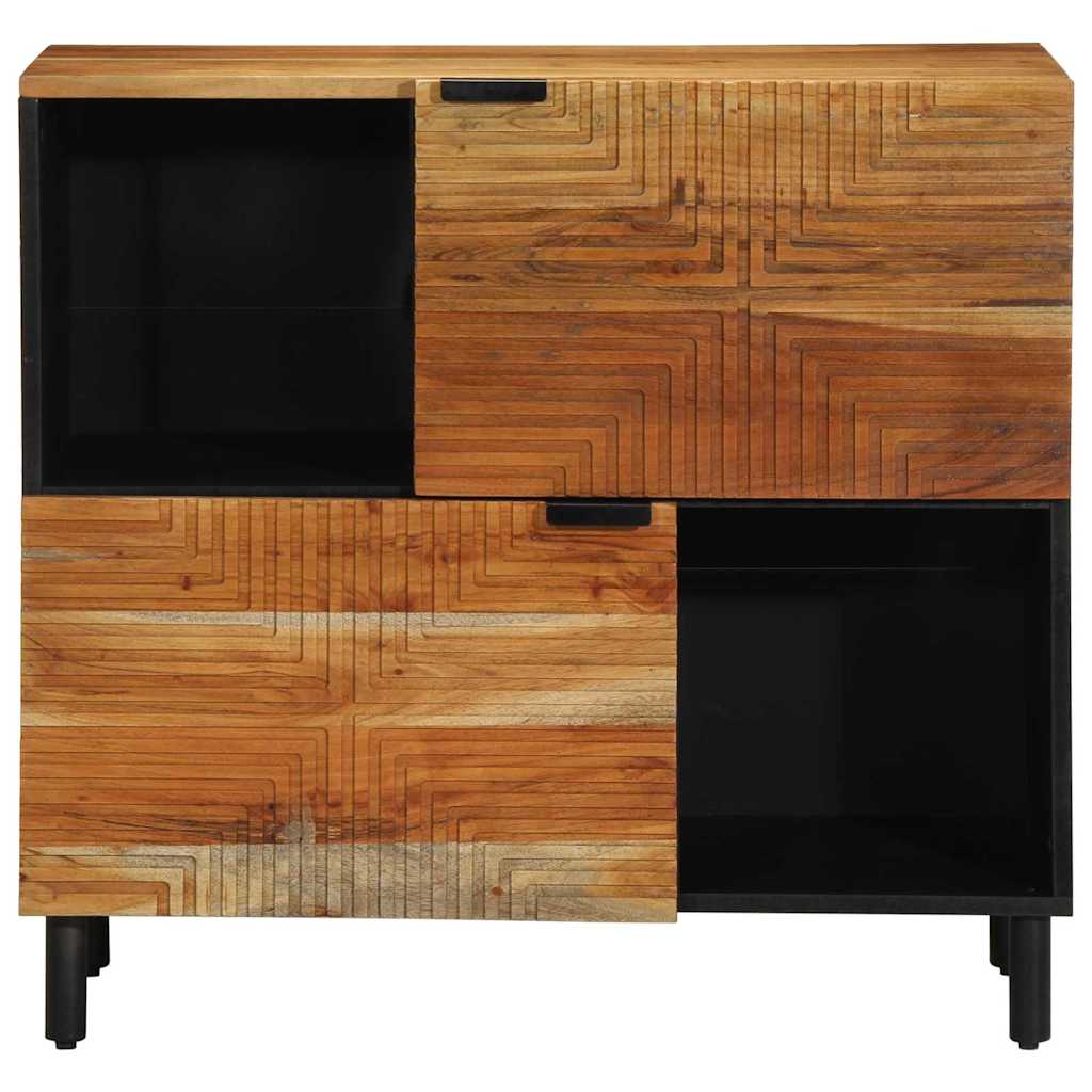 vidaXL Bufet z półką z drzwiami brązowy 80 x 33 x 75 cm Drewno z mango