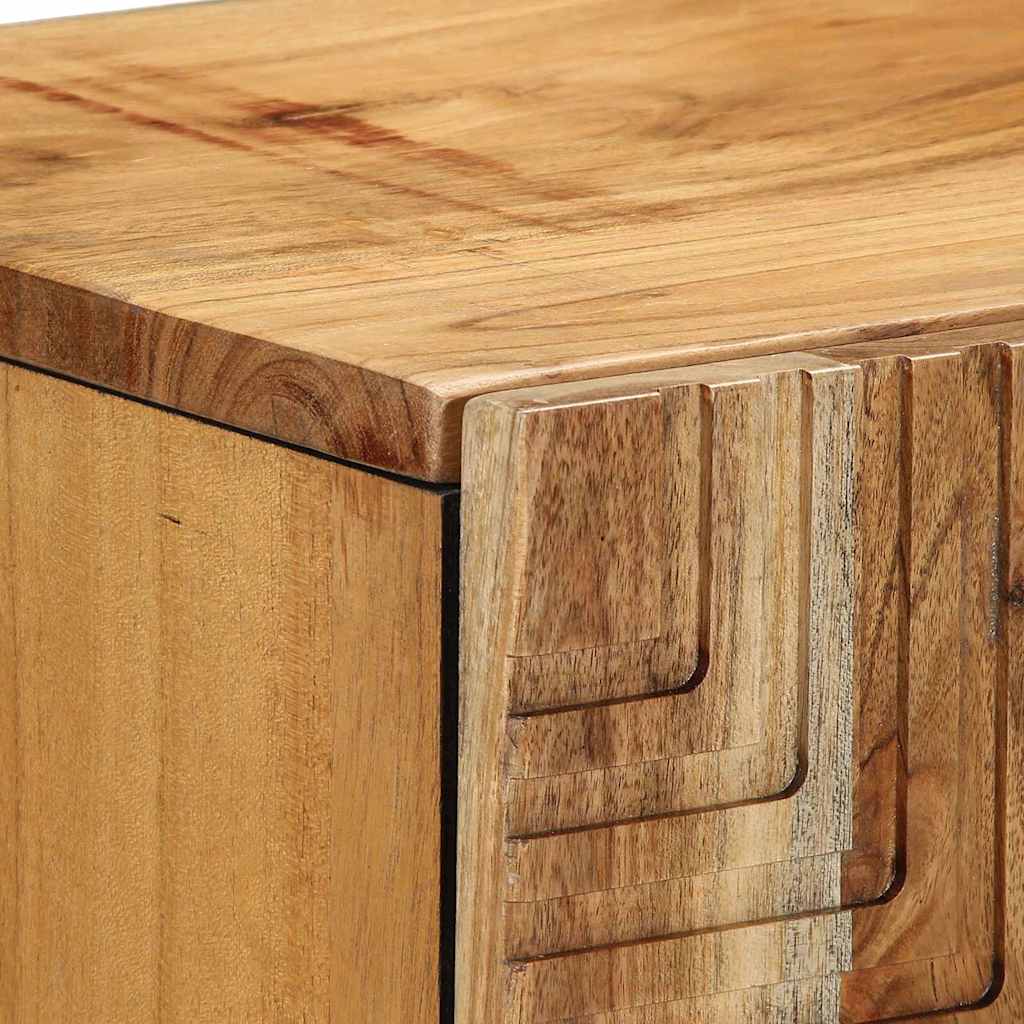 vidaXL Bufet z półką z drzwiami brązowy 90 x 33 x 75 cm Drewno z mango