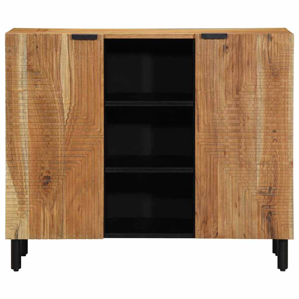 vidaXL Bufet z półką z drzwiami brązowy 90 x 33 x 75 cm Drewno z mango