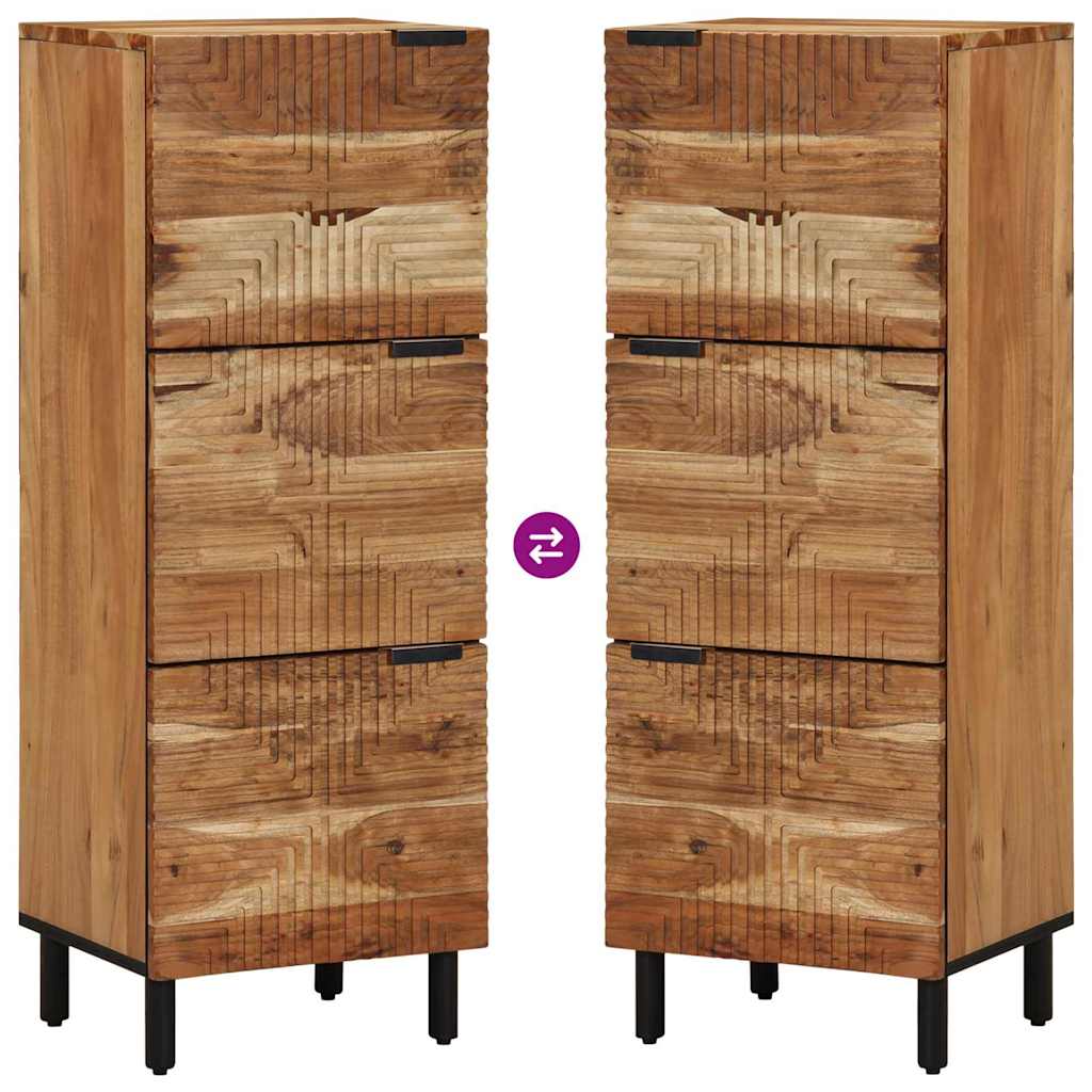 vidaXL Highboard z półką brązowy 40 x 33 x 110 cm Drewno z mango