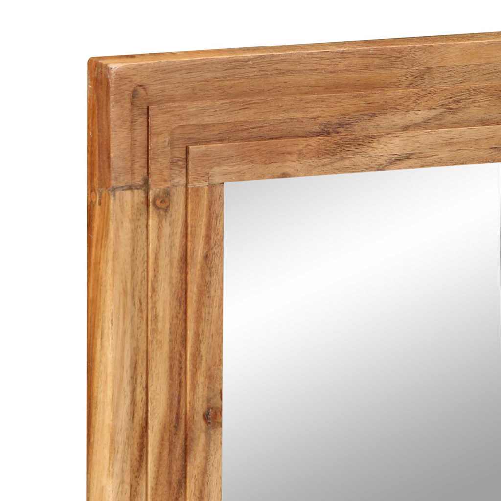 vidaXL Lustro łazienkowe Montowane na ścianie Brązowy 70 x 50 x 2.5 cm