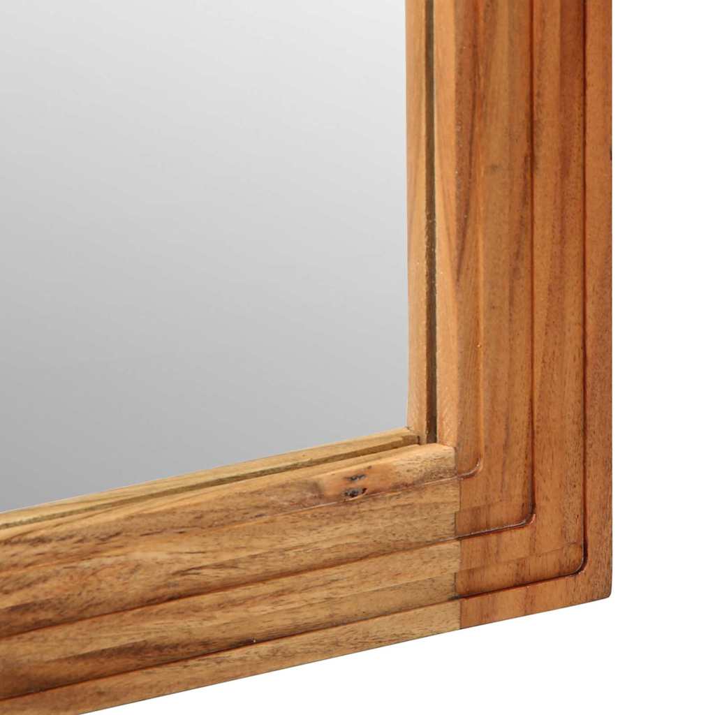 vidaXL Lustro łazienkowe Montowane na ścianie Brązowy 70 x 50 x 2.5 cm
