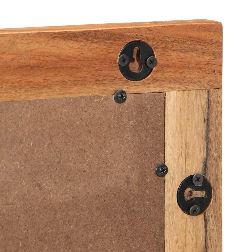 vidaXL Lustro łazienkowe Montowane na ścianie Brązowy 70 x 50 x 2.5 cm