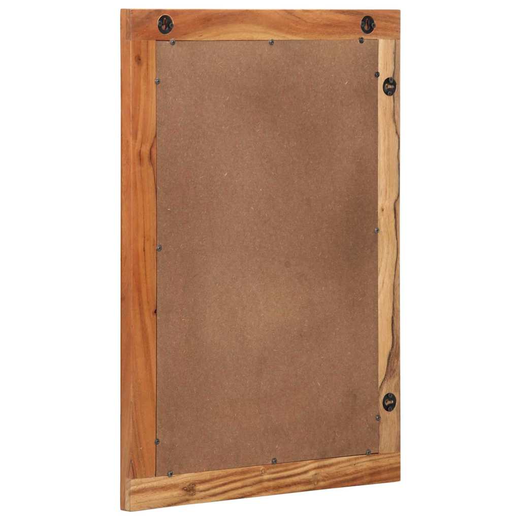 vidaXL Lustro łazienkowe Montowane na ścianie Brązowy 70 x 50 x 2.5 cm