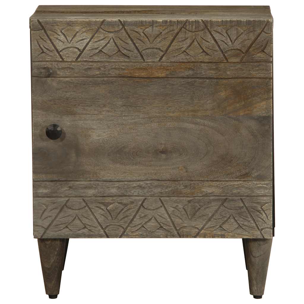 vidaXL Szafka nocna Jasnoszara 40x33x46 cm Drewno lite Mango