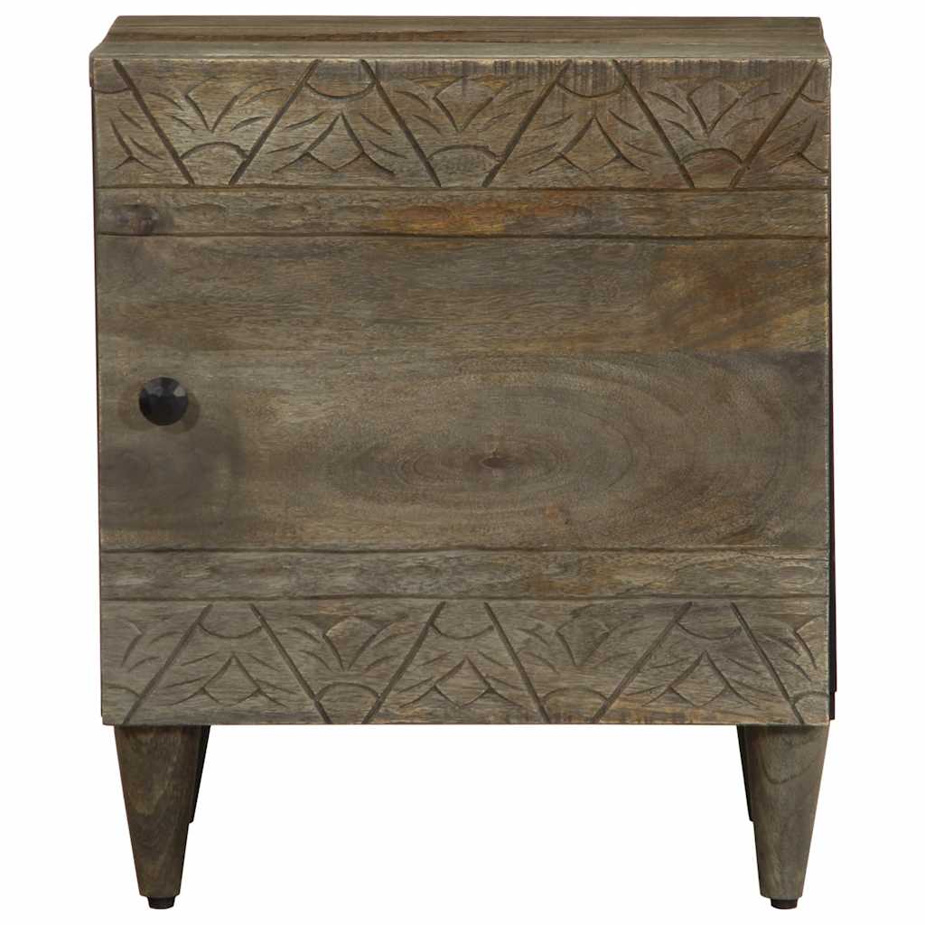 vidaXL Szafki nocne 2 szt. Jasnoszary 40x33x46 cm Drewno lite Mango
