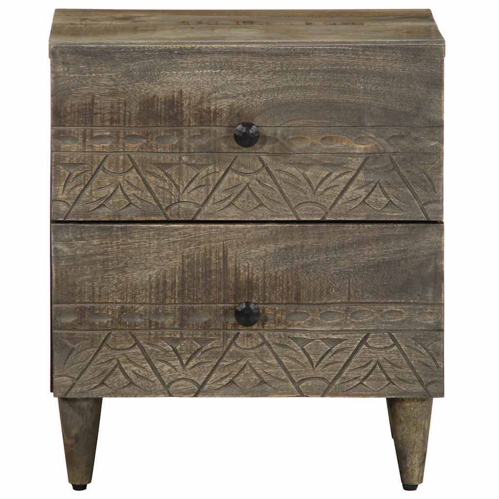 vidaXL Szafka nocna Jasnoszara 40x33x46 cm Drewno lite Mango