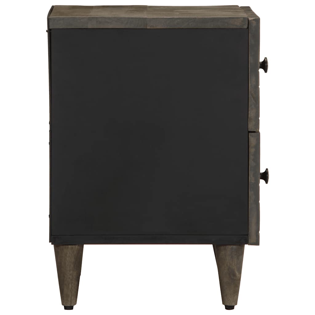 vidaXL Szafka nocna Jasnoszara 40x33x46 cm Drewno lite Mango