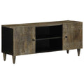 vidaXL Szafka RTV Jasnoszara 105x33,5x46 cm Drewno lite Mango