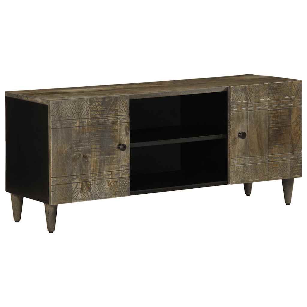 vidaXL Szafka RTV Jasnoszara 105x33,5x46 cm Drewno lite Mango
