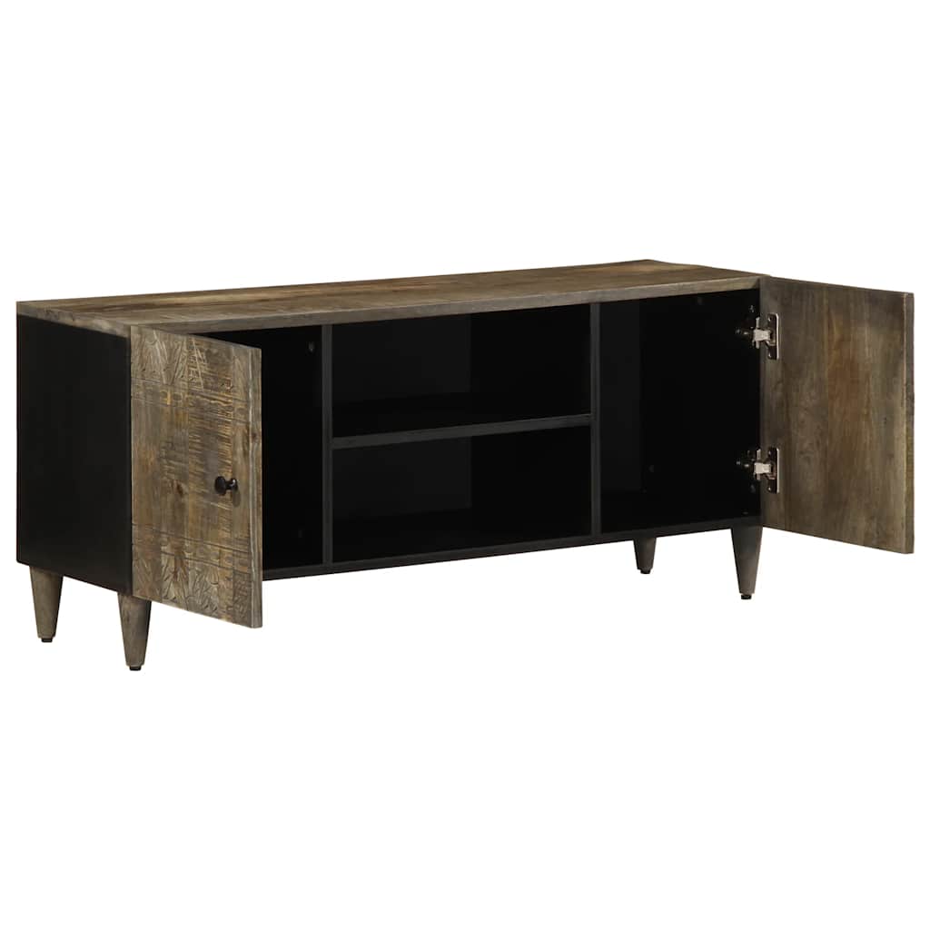 vidaXL Szafka RTV Jasnoszara 105x33,5x46 cm Drewno lite Mango