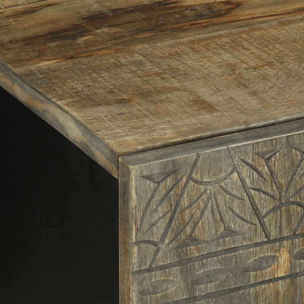 vidaXL Szafka RTV Jasnoszara 105x33,5x46 cm Drewno lite Mango