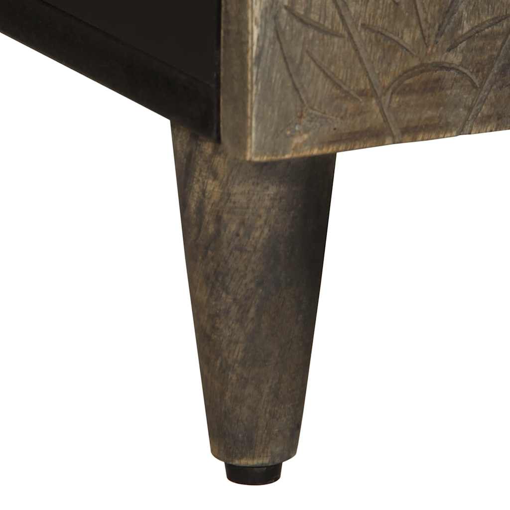 vidaXL Szafka RTV Jasnoszara 105x33,5x46 cm Drewno lite Mango