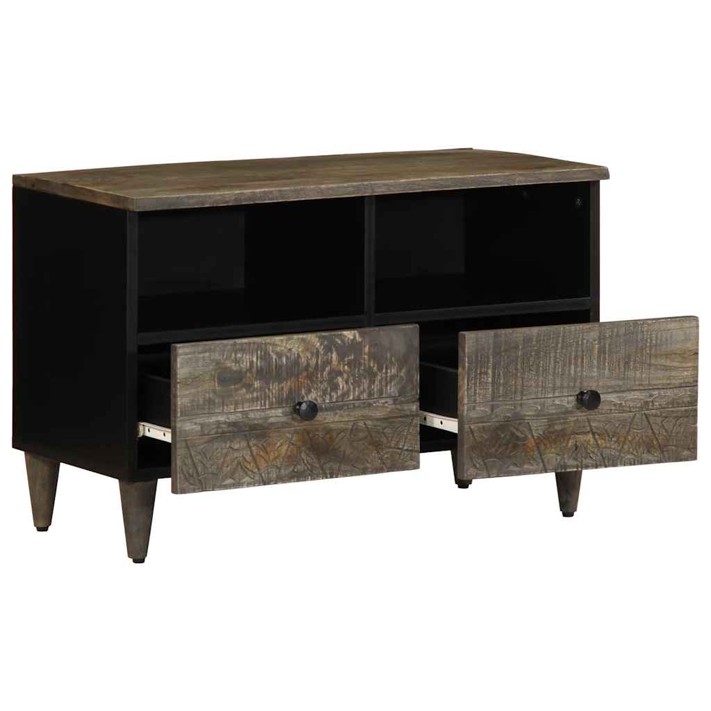 vidaXL Szafka RTV Jasnoszara 70x33,5x46 cm Drewno lite Mango