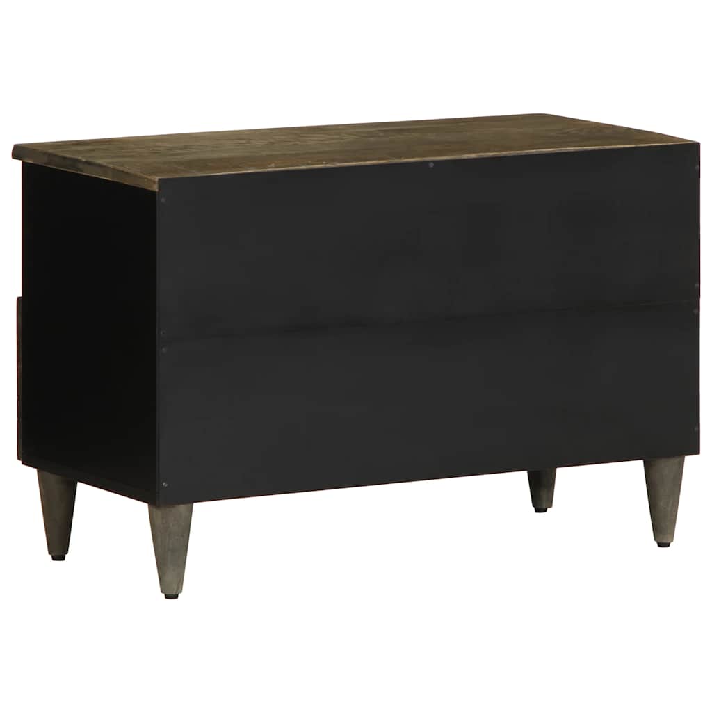 vidaXL Szafka RTV Jasnoszara 70x33,5x46 cm Drewno lite Mango