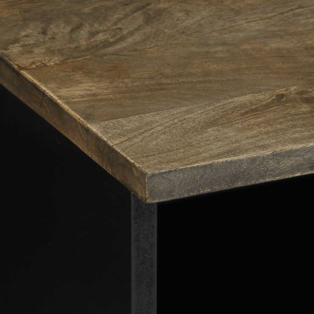 vidaXL Szafka RTV Jasnoszara 70x33,5x46 cm Drewno lite Mango