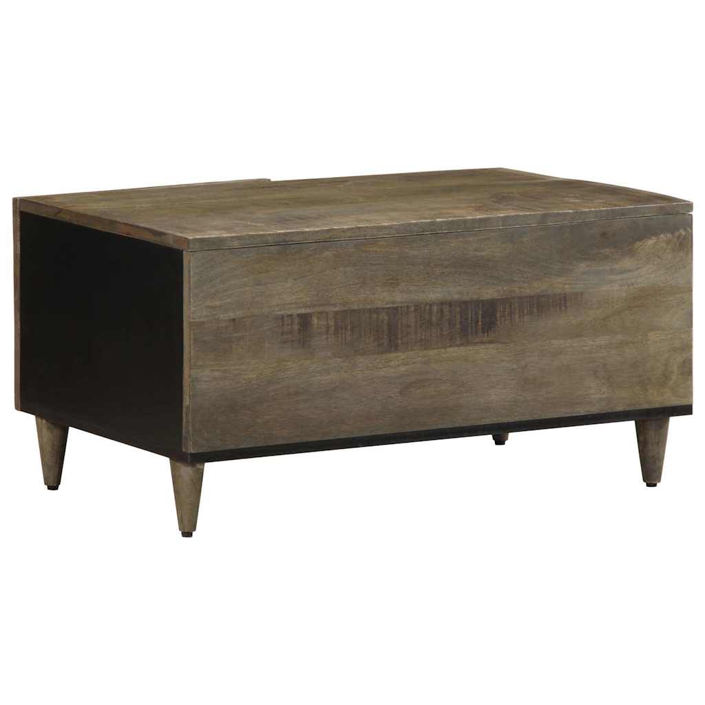 vidaXL Stolik kawowy Jasnoszary 80x50x40 cm Drewno lite Mango