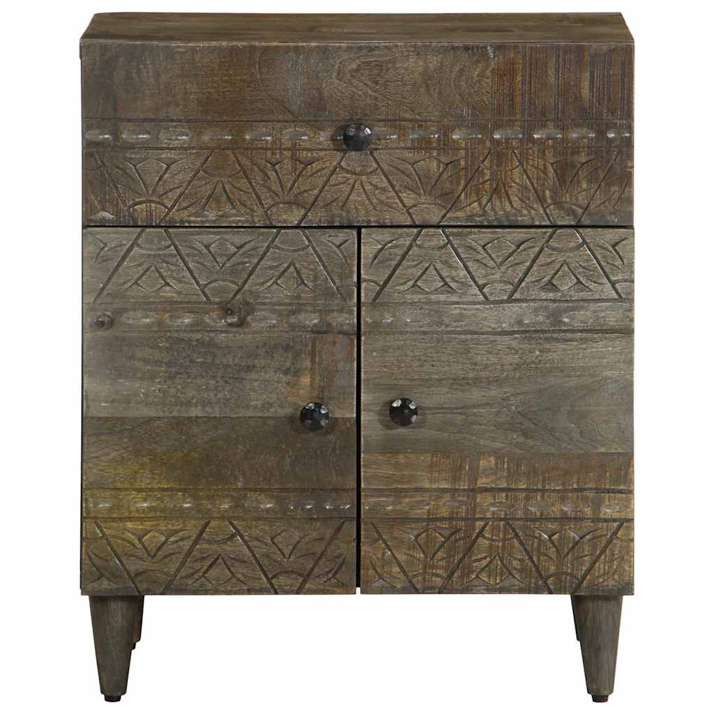 vidaXL Szafka nocna Jasnoszara 50x33x60 cm Drewno lite Mango