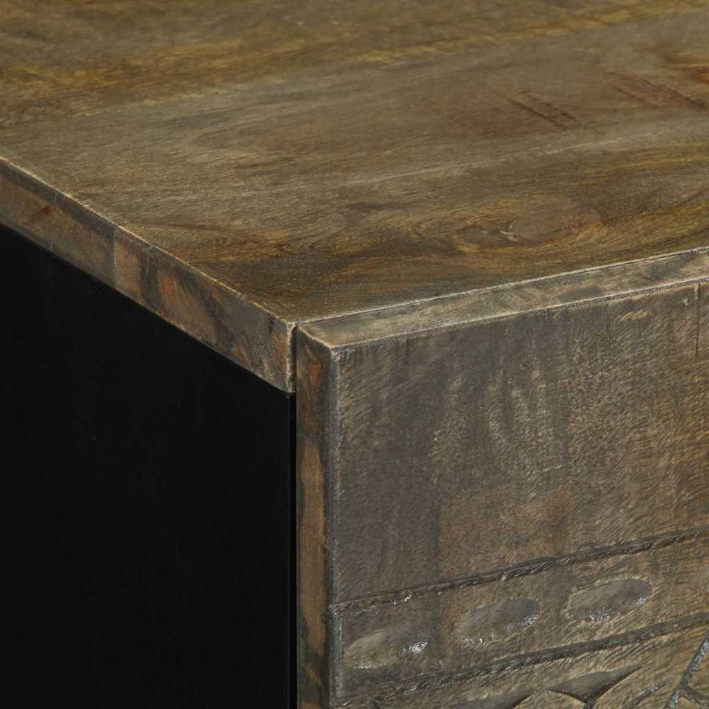 vidaXL Szafka nocna Jasnoszara 50x33x60 cm Drewno lite Mango