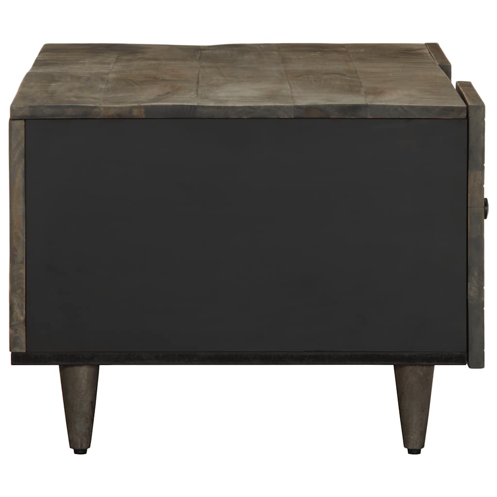 vidaXL Stolik kawowy Jasnoszary 100x54x40 cm Drewno lite Mango