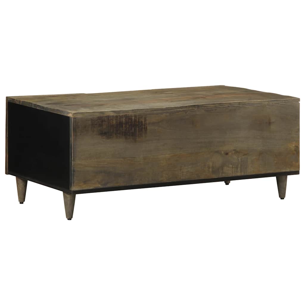 vidaXL Stolik kawowy Jasnoszary 100x54x40 cm Drewno lite Mango