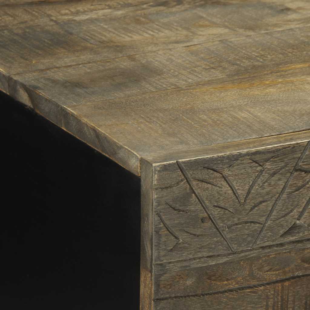 vidaXL Stolik kawowy Jasnoszary 100x54x40 cm Drewno lite Mango