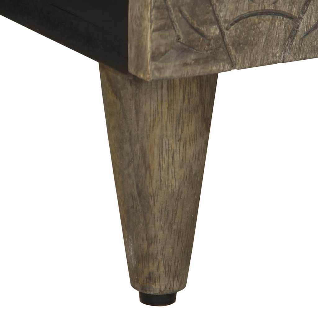 vidaXL Szafka RTV Jasnoszara 105x33,5x46 cm Drewno lite Mango
