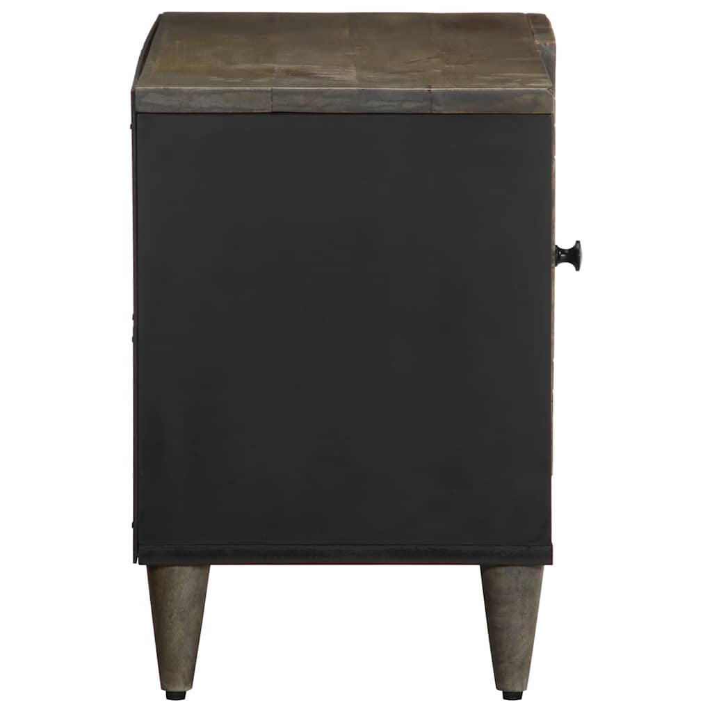 vidaXL Szafka RTV Jasnoszara 80x31,5x46 cm Drewno lite Mango