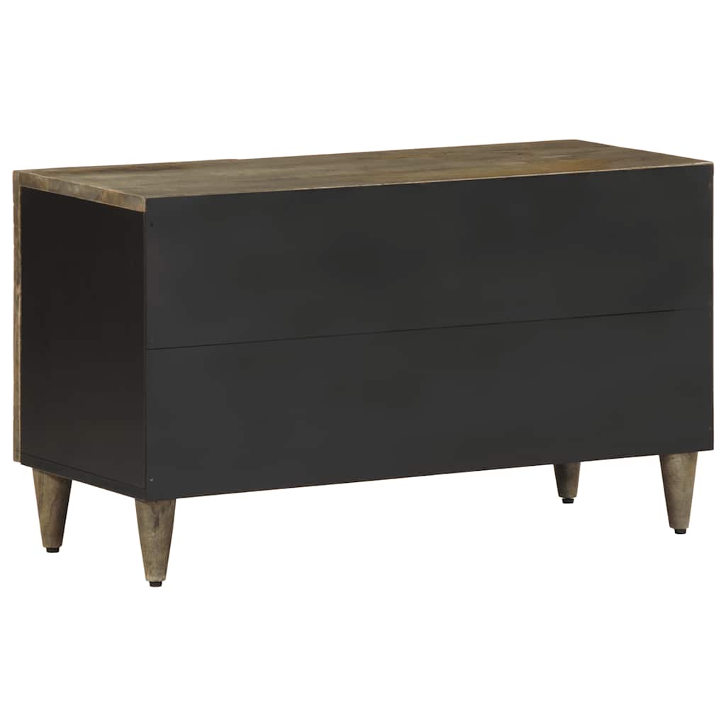 vidaXL Szafka RTV Jasnoszara 80x31,5x46 cm Drewno lite Mango