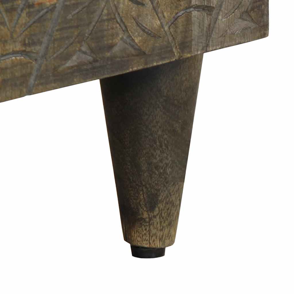 vidaXL Szafka RTV Jasnoszara 80x31,5x46 cm Drewno lite Mango