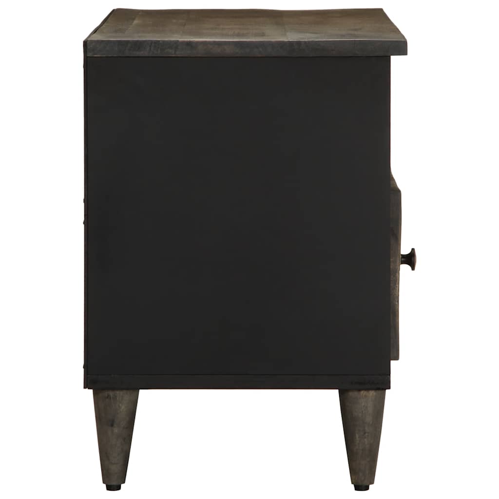 vidaXL Szafka pod telewizor, czarna, 100x33x46 cm, lite drewno mango