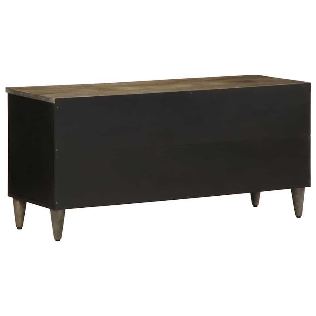 vidaXL Szafka pod telewizor, czarna, 100x33x46 cm, lite drewno mango