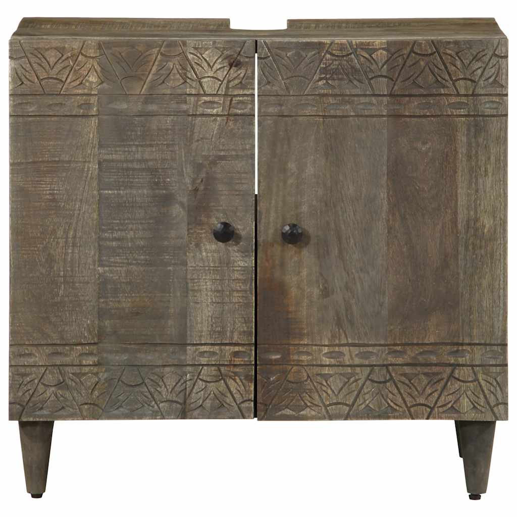vidaXL Szafka pod umywalkę, 62x33x58 cm, lite drewno mango