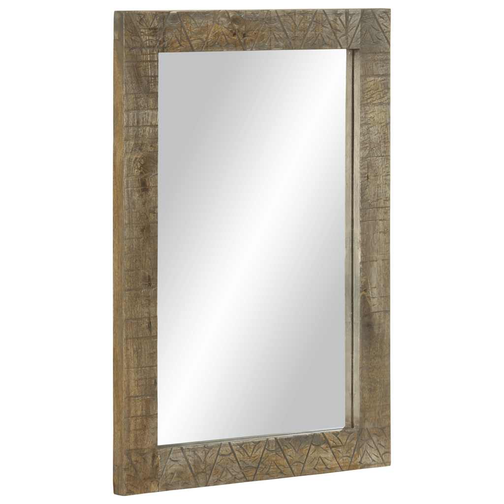 vidaXL Lustro łazienkowe 50x2,5x70 cm Drewno lite Mango