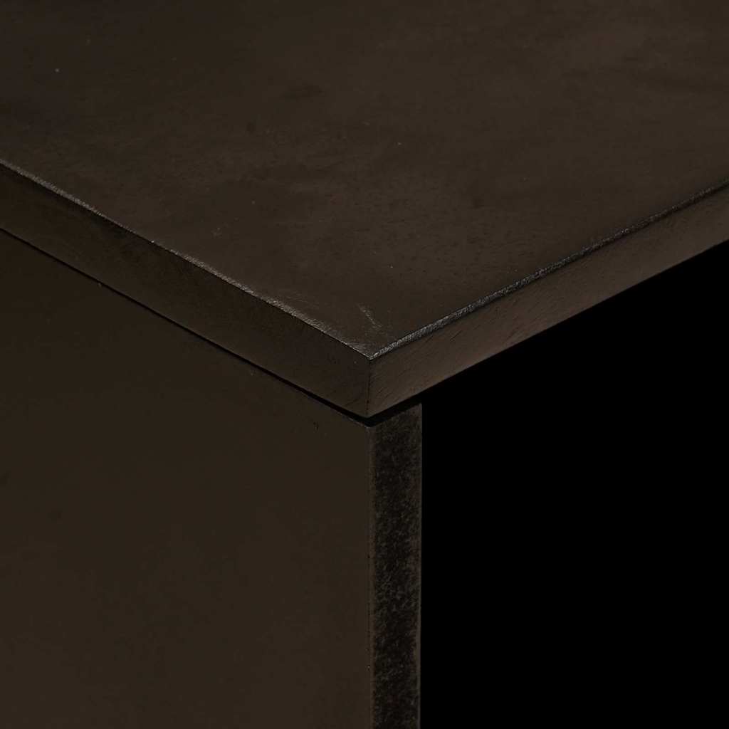vidaXL Stolik nocny Czarny i złoto 50 x 33 x 62 cm Drewno inżynieryjne