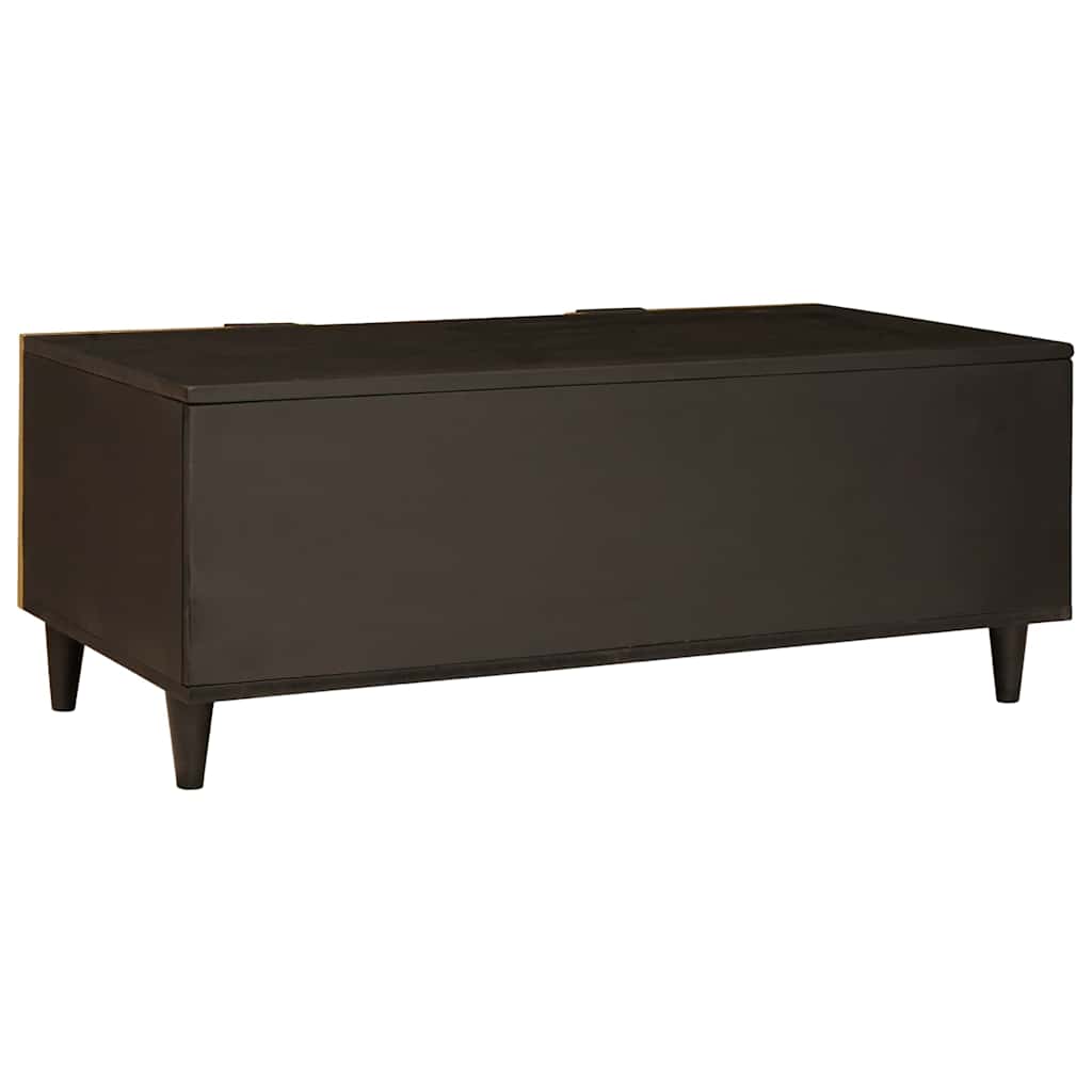 vidaXL Stolik kawowy Czarny i złoto 100 x 54 x 40 cm