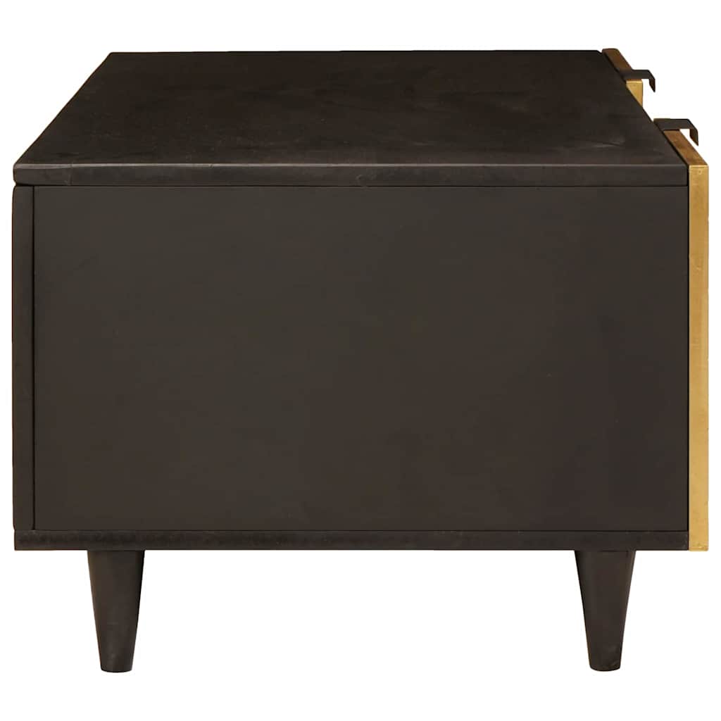 vidaXL Stolik kawowy Czarny i złoto 100 x 54 x 40 cm